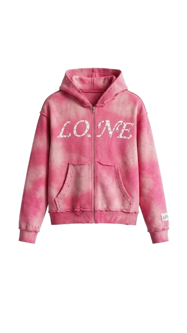 Pink hoodie